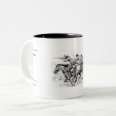 Mok van buffelsoldaten koffie (Voorkant links)