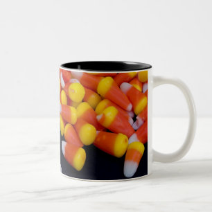 Mok van Candy Corn (zwart binnenin), gemorst