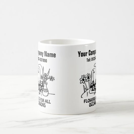 Mok van Cartoon voor bloemkool of bloemkool (Center)