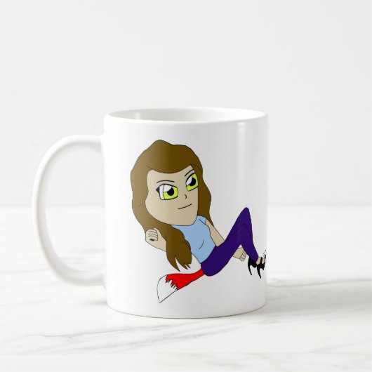 mok van chibi foxy girl koffie (Links)
