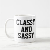 Mok van Classy en Sassy | Cute Pink Humor Slogan M (Links)