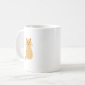 Mok van Coffee voor tabby Cat Painting Coffee (Voorkant links)