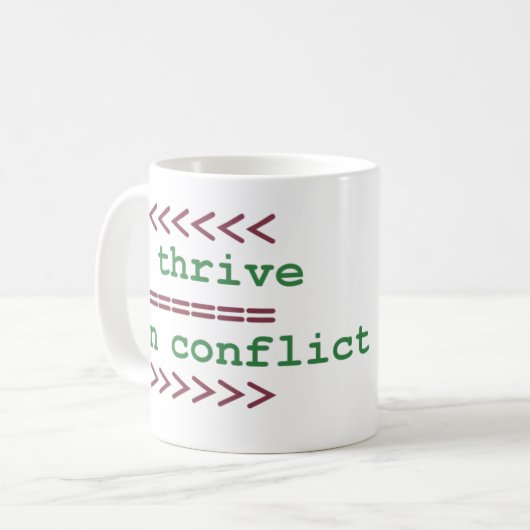 mok van conflicten (Voorkant links)