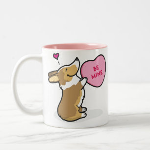 Mok van Corgi-Sable Coffee van de valentijns 2015-