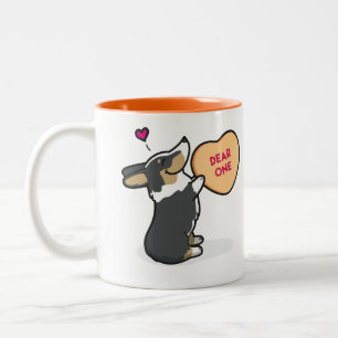 Mok van Corgi-Tri-Col Coffee van valentijns 2015-P