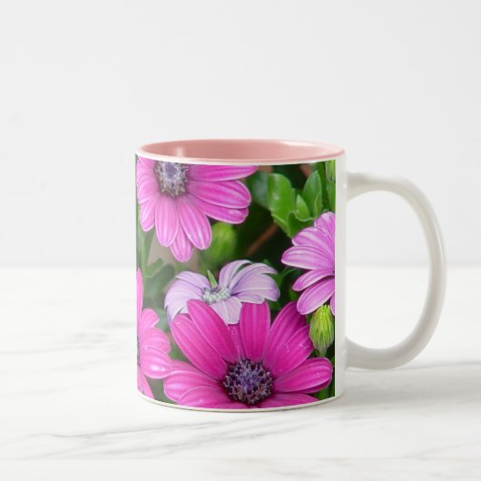 Mok van Cranesbill Geranium (roze bloemen) (Rechts)