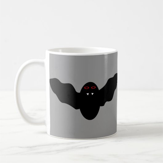 Mok van Creepy Halloween Vampire Bat (Links)