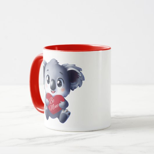 Mok van Cute Koala Valentijns (Voorkant links)