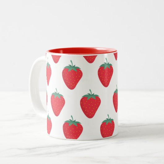 Mok van Cute Strawberry (Voorkant links)