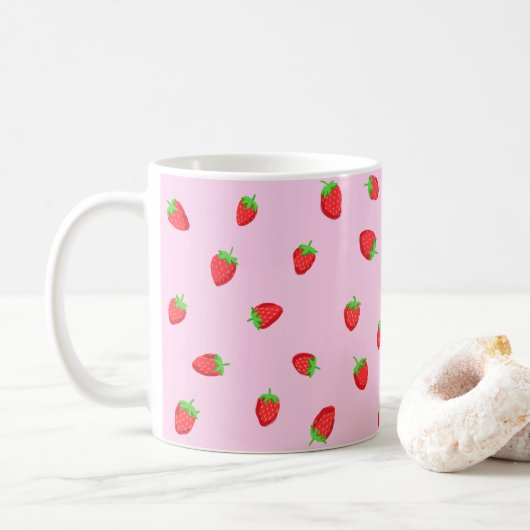Mok van Cute Strawberry (Met donut)
