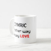 mok van cymische liefde koffie (Voorkant links)