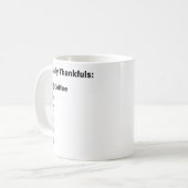 Mok van Daily Thankfuls (Voorkant links)