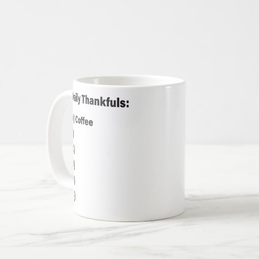 Mok van Daily Thankfuls (Voorkant links)