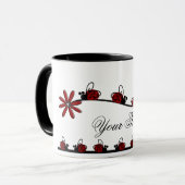 Mok van damestekens (Voorkant links)