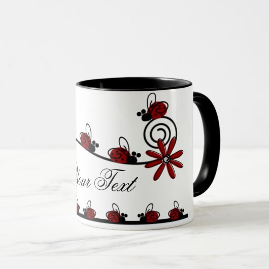 Mok van damestekens (Voorkant rechts)