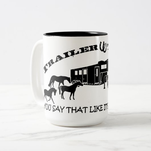 Mok van de aanhangwagen van het vuilnispaard (Voorkant links)