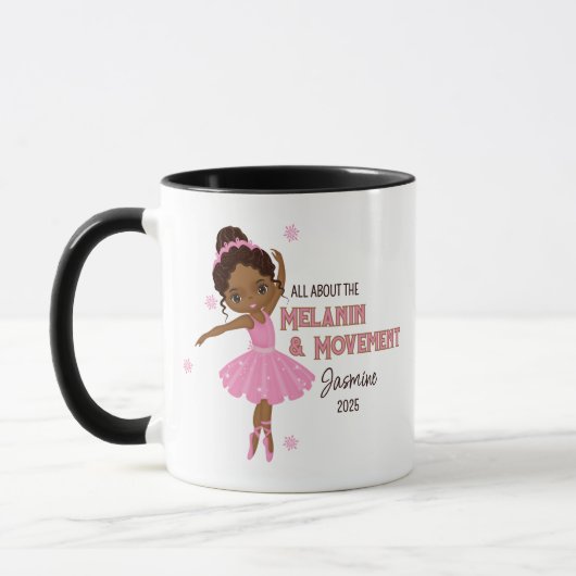 Mok van de Afrikaanse Amerikaanse Ballerina Coffee (Links)