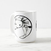 Mok van de Axolotl cirkel (wit) (Voorkant links)