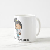 Mok van de Aziatische Cute Vrouw Doctor (Voorkant rechts)