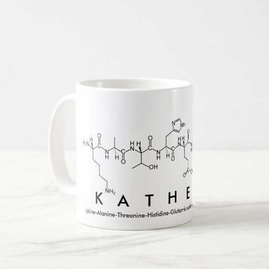 Mok van de benaming Katherin peptide (Voorkant links)