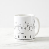 Mok van de benaming Vincente peptide (Voorkant rechts)