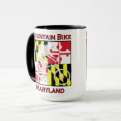 Mok van de bergachtige Bike Maryland Coffee (Voorkant links)