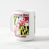 Mok van de bergachtige Bike Maryland Coffee (Voorkant links)