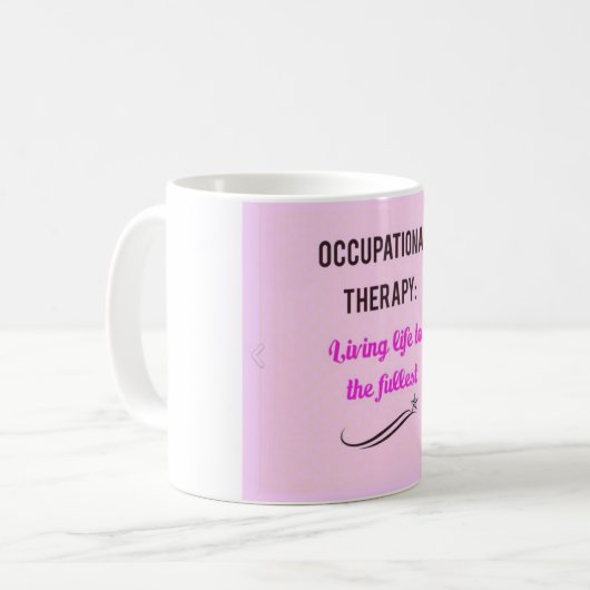 Mok van de beroepsmatige therapie (Voorkant links)