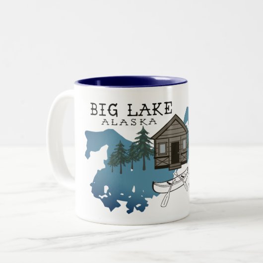Mok van de Big Lake Alaska Cabin (Voorkant links)