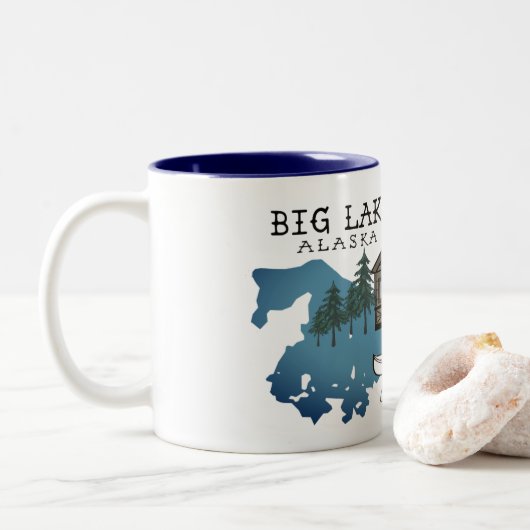 Mok van de Big Lake Alaska Cabin (Met donut)