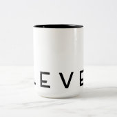 "Mok van de brandstof" van de CLEVER Tweekleurige Koffiemok (Center)