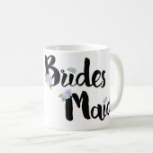 Mok van de Bridesmaïde - Paarse hydrangeas (Voorkant rechts)