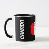 Mok van de Canadese vlagplattegrond (Links)