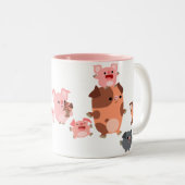 Mok van de Cartoon Varkenshouderfamilie (Voorkant rechts)