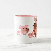 Mok van de Cartoon Varkenshouderfamilie (Center)