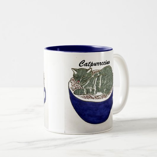 Mok van de catpurcino Cat Cup (Voorkant rechts)