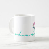 Mok van de Dove (Shalom) koffie (Voorkant links)