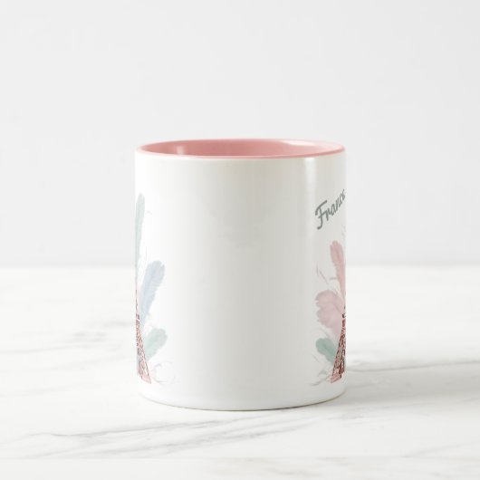 Mok van de Eiffeltoren met pastelveren (Center)