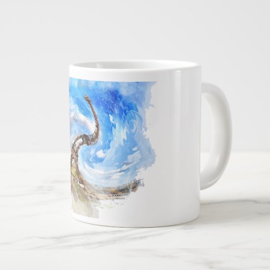 Mok van de Eiffeltoren van Parijs (Voorkant rechts)