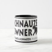 mok van de eigenaar van schnauzer (Midden)