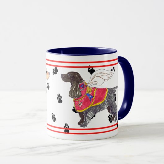 Mok van de Engelse Cocker van Gulliver's Angels Bl (Voorkant rechts)