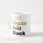 Mok van de familie Helvetica (Voorkant links)