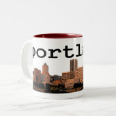 Mok van de gemeente Portland Coffee (Voorkant links)