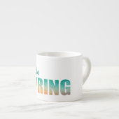 Mok van de geometrische lettertypespresso van de l (Voorkant rechts)