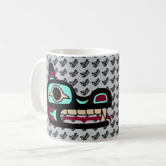 Mok van de gepersonaliseerde noordwestkust van de  (Voorkant links)