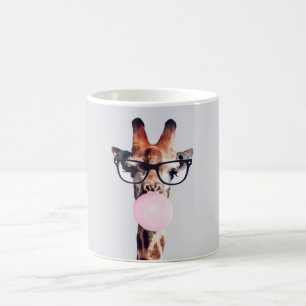MOK VAN DE Giraffe VAN DE KOFFIE VAN GLAS