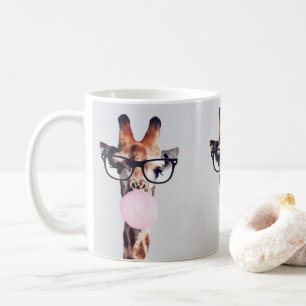 MOK VAN DE Giraffe VAN DE KOFFIE VAN GLAS
