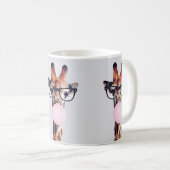 MOK VAN DE Giraffe VAN DE KOFFIE VAN GLAS (Voorkant rechts)