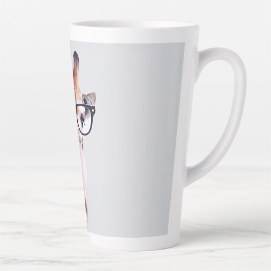 MOK VAN DE Giraffe VAN DE KOFFIE VAN GLAS (Rechts)