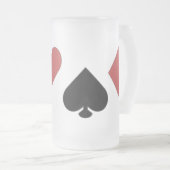 Mok van de glazen POKER (Voorkant rechts)